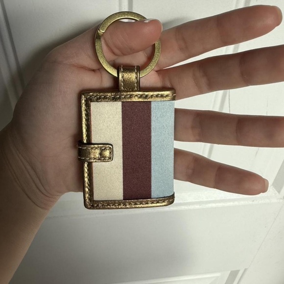Coach Accessories - Coach Gold and Multicolor Keychain